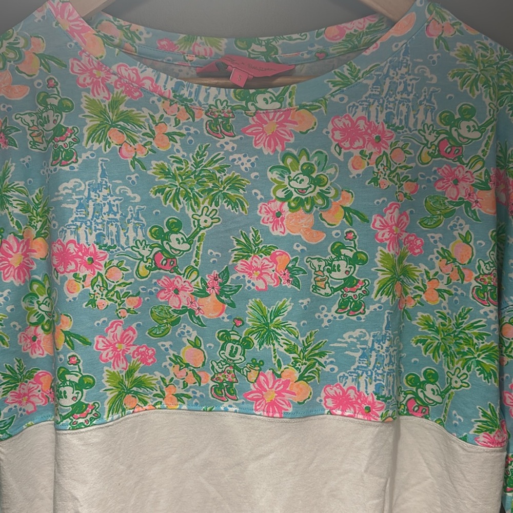Lillly Pulitzer Disney Mickey Minnie Long Sleeve sz Small NWT Limited Edition - Picture 5 of 8